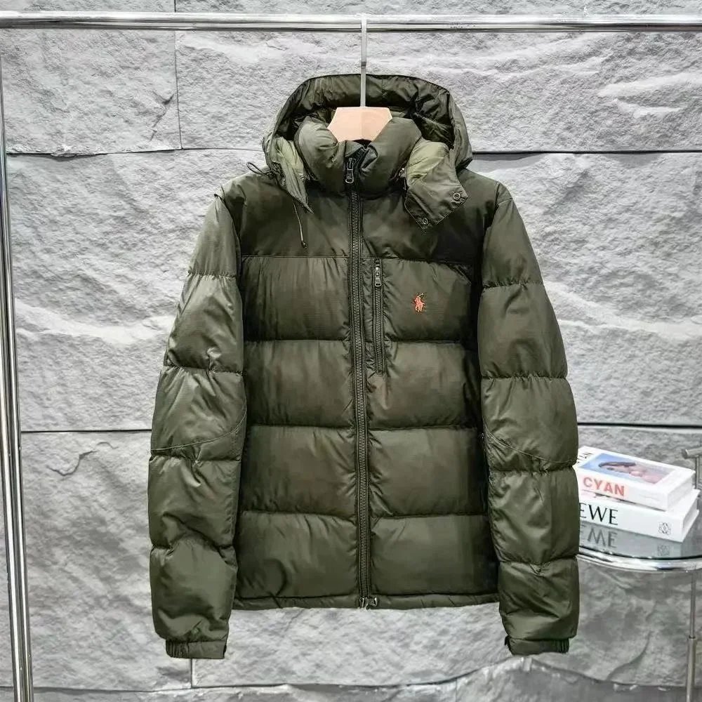 Ralph Lauren最高品质-90%白绒-军绿色