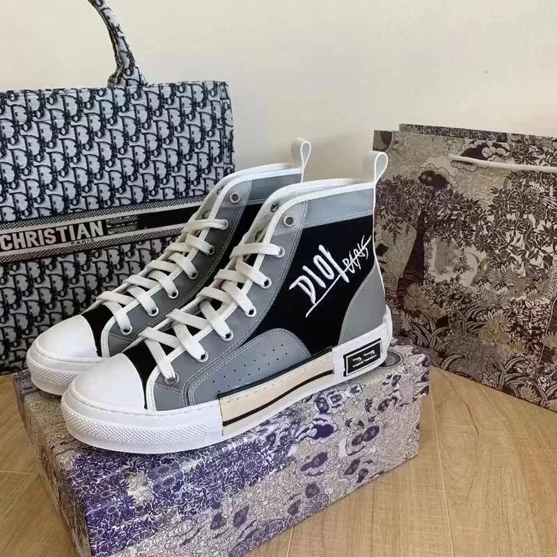 牛仔布黑高帮