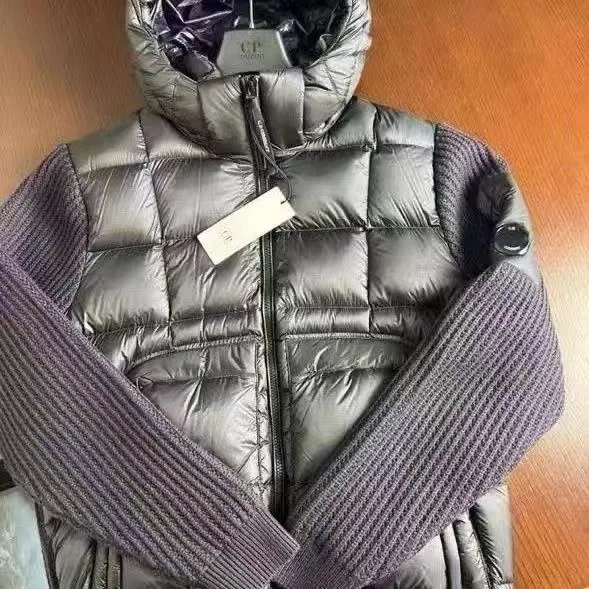 针织拼接羽绒服-银色（预售）