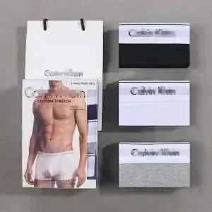 CK黑+灰+白 3条装