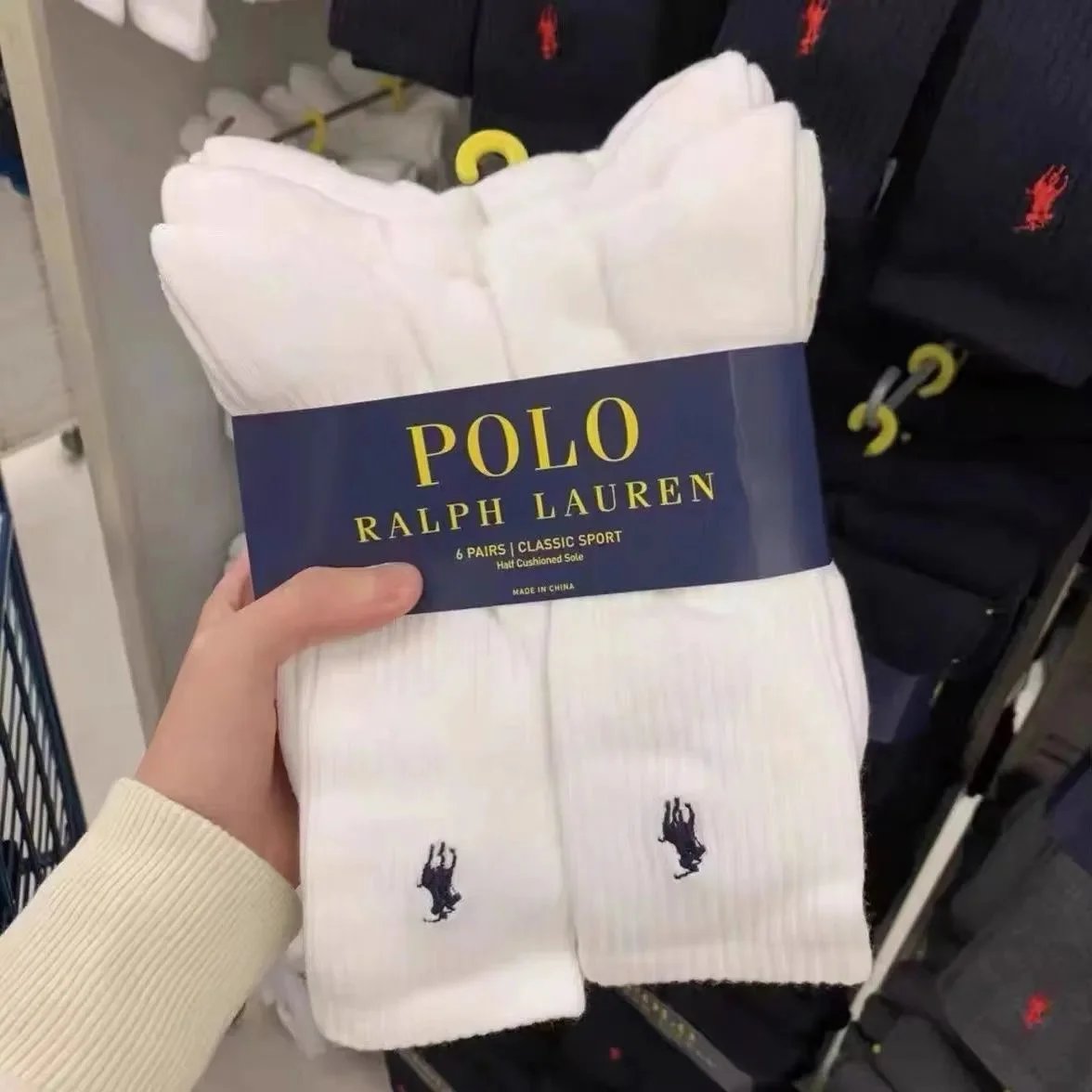 White Long-6 Pairs