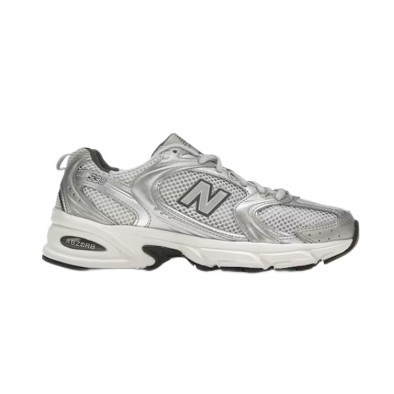 silvery white