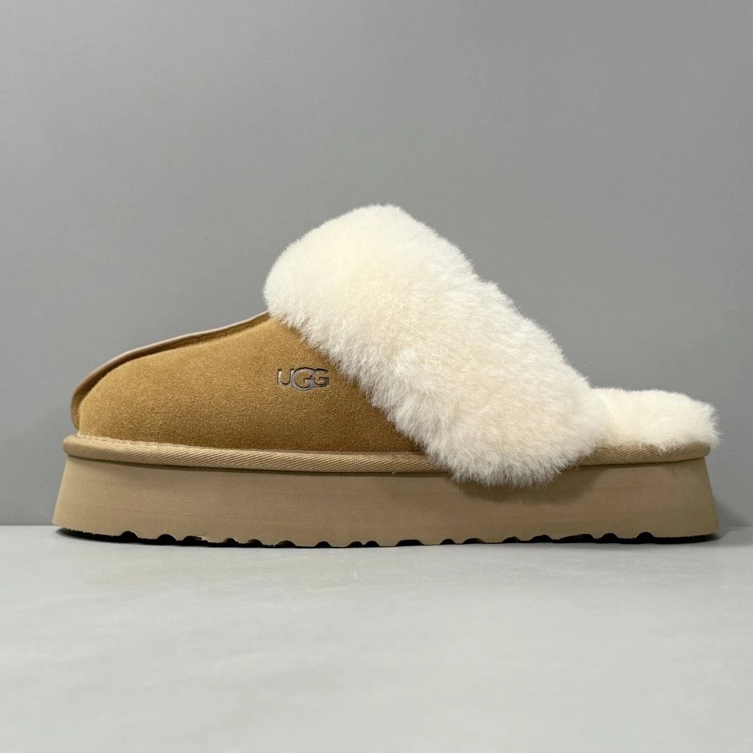 UGG 星拖厚底 栗色 1122550-CHE