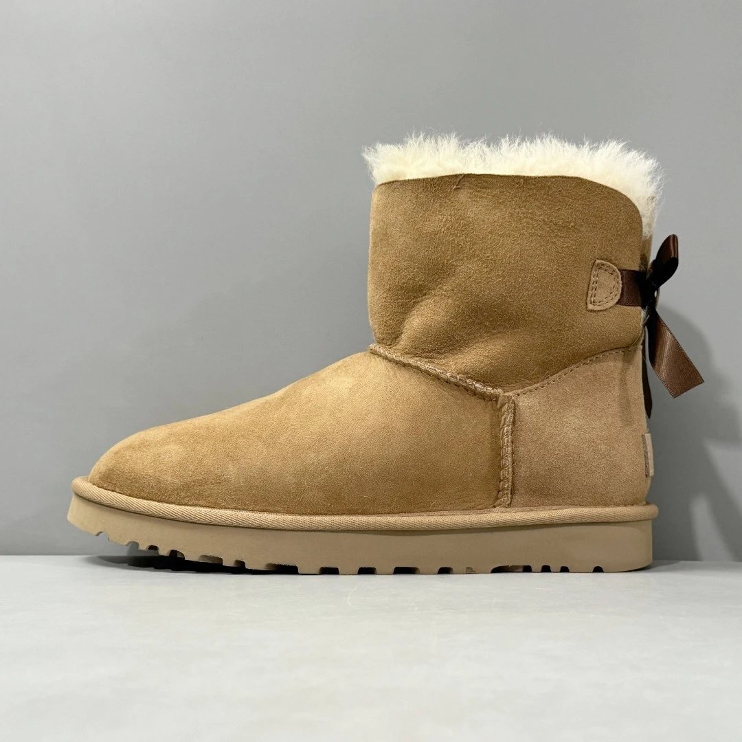 UGG 单丝带蝴蝶结 栗色 1016501-CHE