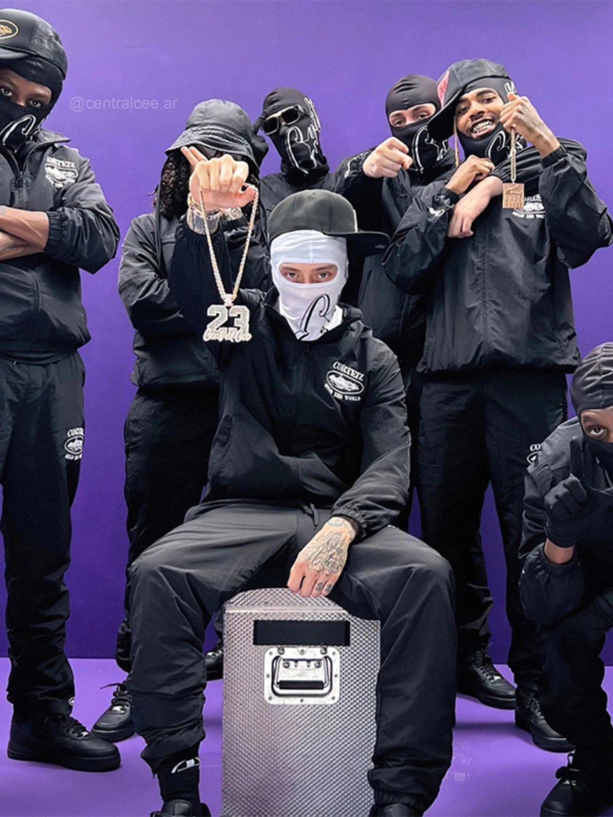 Cultezz Streetwear Collection Black Hoodie Jacket Set