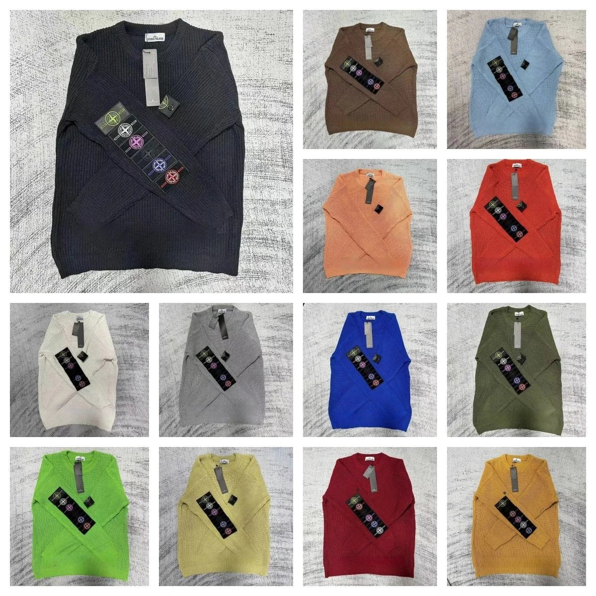 Men's Knit Sweater V-Neck Long Sleeve Casual Pullover