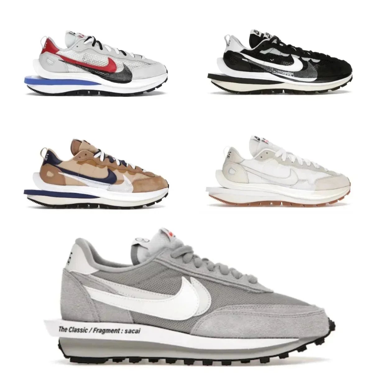 Nike x sacai LDWaffle The Classic Fragment Sneakers