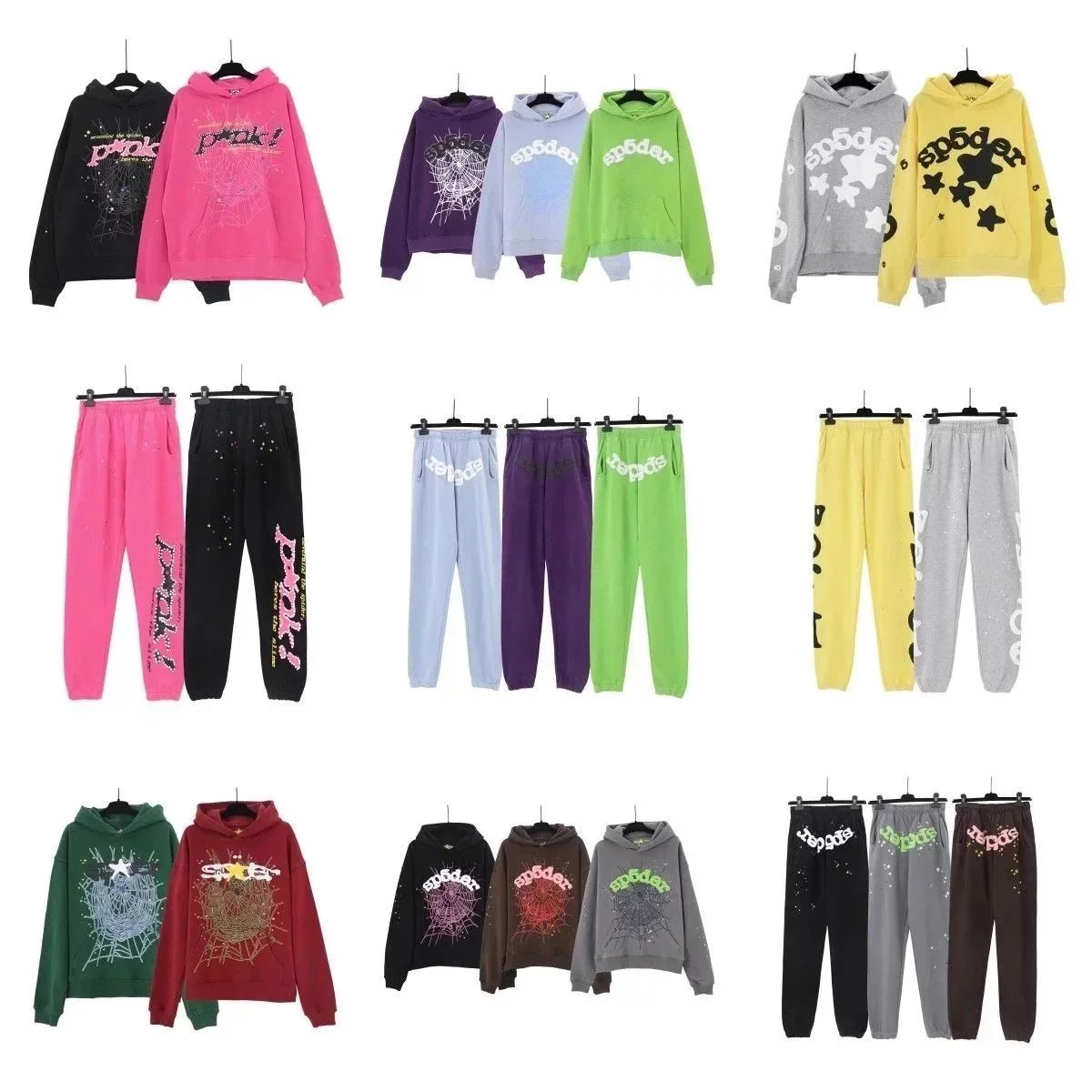 Spider Hoodies and Sweatpants Set for Women - Trendy Casual Outfits