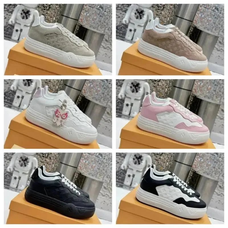 LV Monogram Chunky Sneakers Women Fashion Platform Shoes