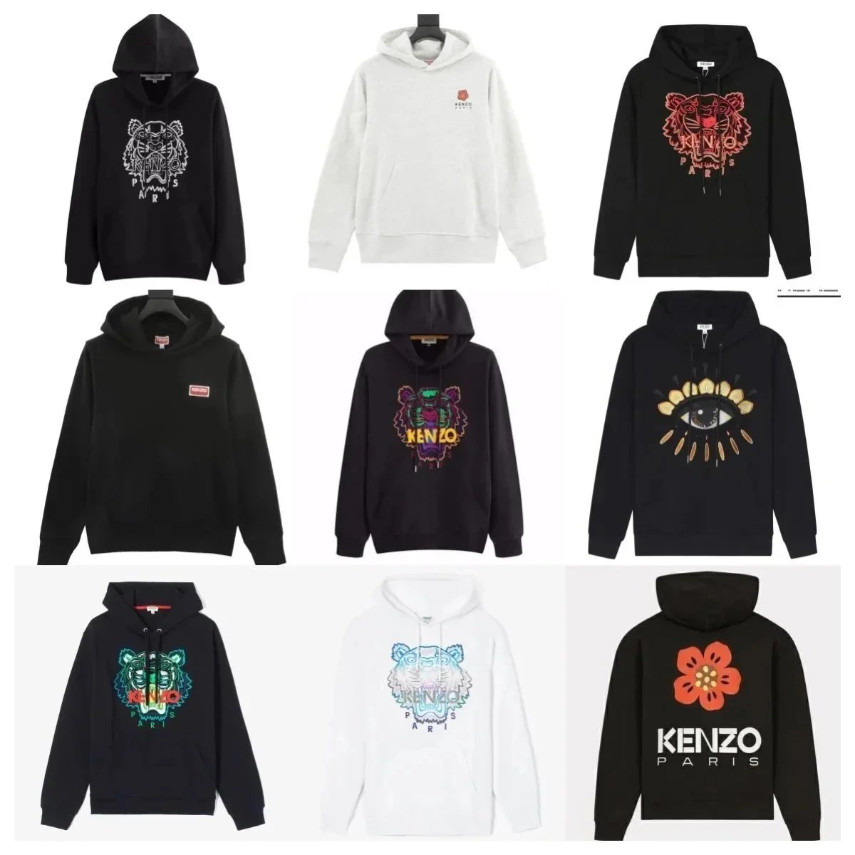 KENZO Paris Tiger Hoodie Sweatshirt Men Women Fashion Streetwear
