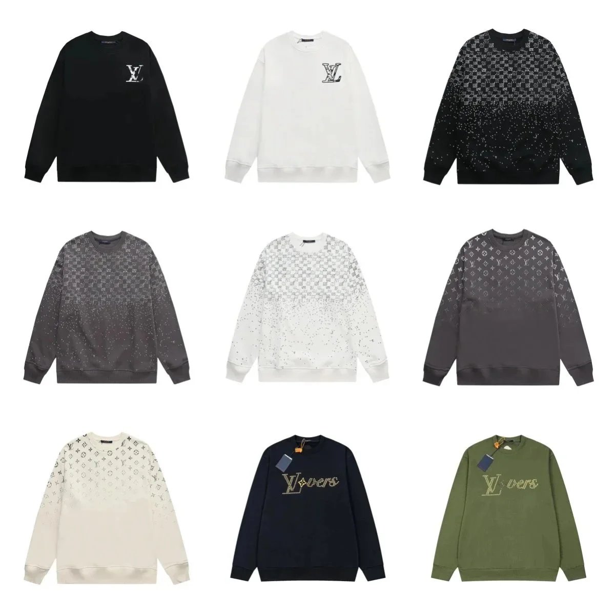 LV Logo Sweatshirts Men Women Fashion Streetwear Crewneck Sweaters