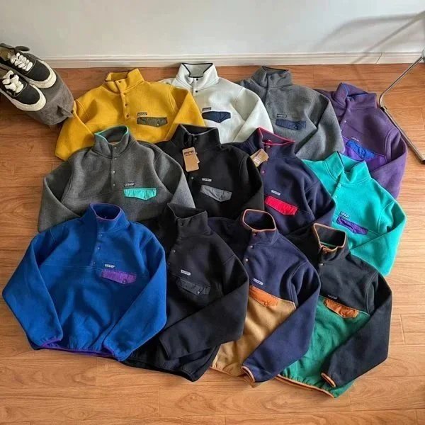 Patagonia Fleece Pullover Jacket Men's Outdoor Warm Clothing