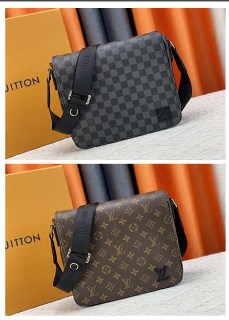 Louis Vuitton Damier and Monogram Canvas Crossbody Bag