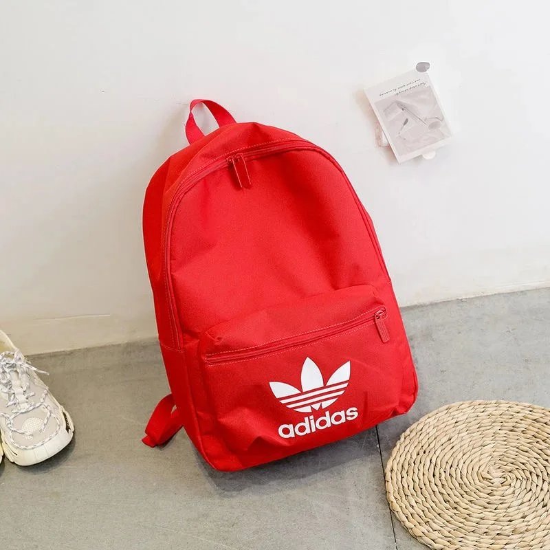 Adidas Red Backpack Classic Logo Design