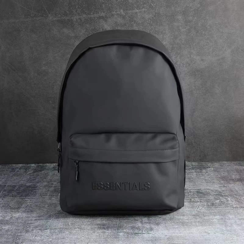 Essentials Black Backpack Minimalist Design for Daily Use