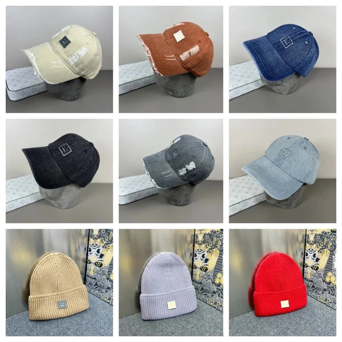 Stylish Denim and Knit Caps for Men and Women
