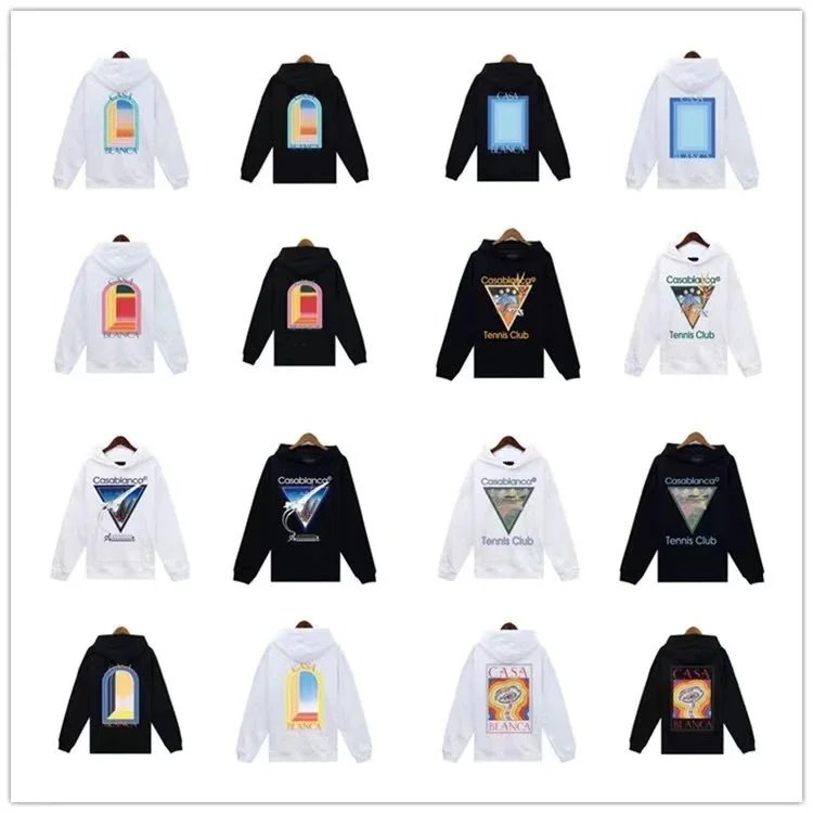 Casablanca Tennis Club Hoodie Sweatshirt Men Women Fashion Streetwear