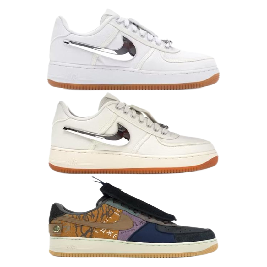 Nike Air Force 1 Low White and Multi-Color Sneakers