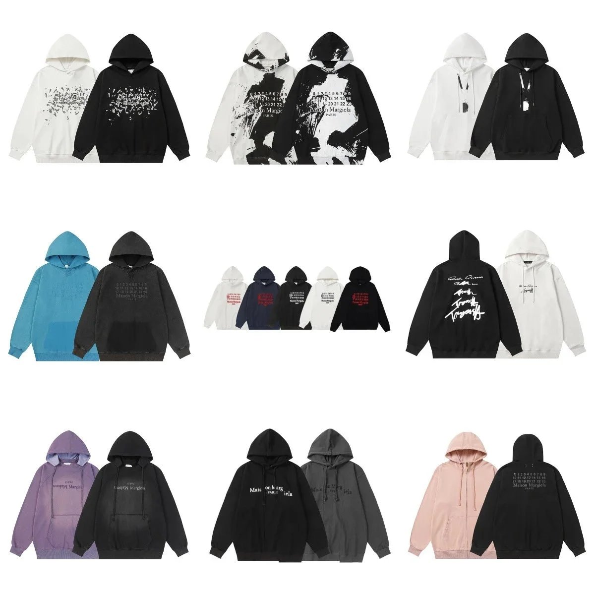 服饰男女宽松毛圈拉链帽衫卫衣外套