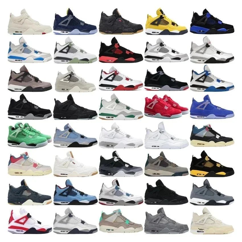 Air Jordan 4 Sneakers Collection Various Colors and Styles