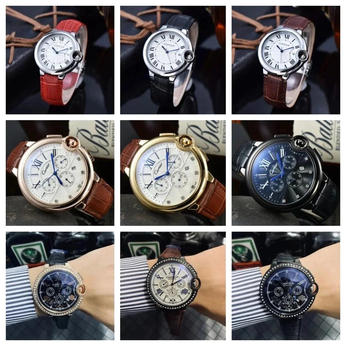 Cartier Ballon Bleu Chronograph Watch Men Luxury Swiss Made