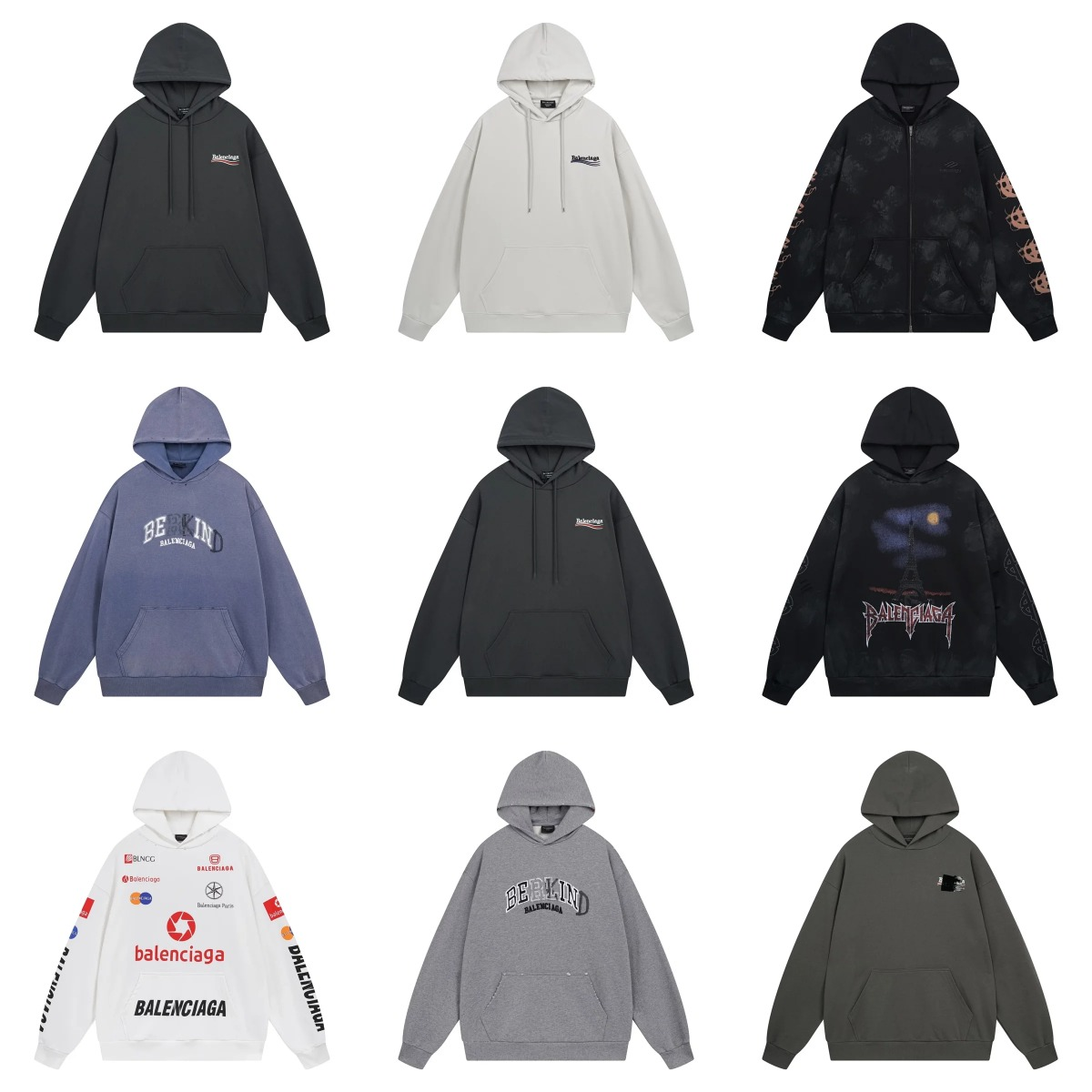 Balenciaga Hoodies Sweatshirts Men Women Fashion Streetwear