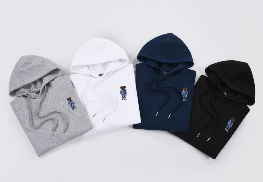 Polo Bear Hoodie Sweatshirt Men's Casual Wear