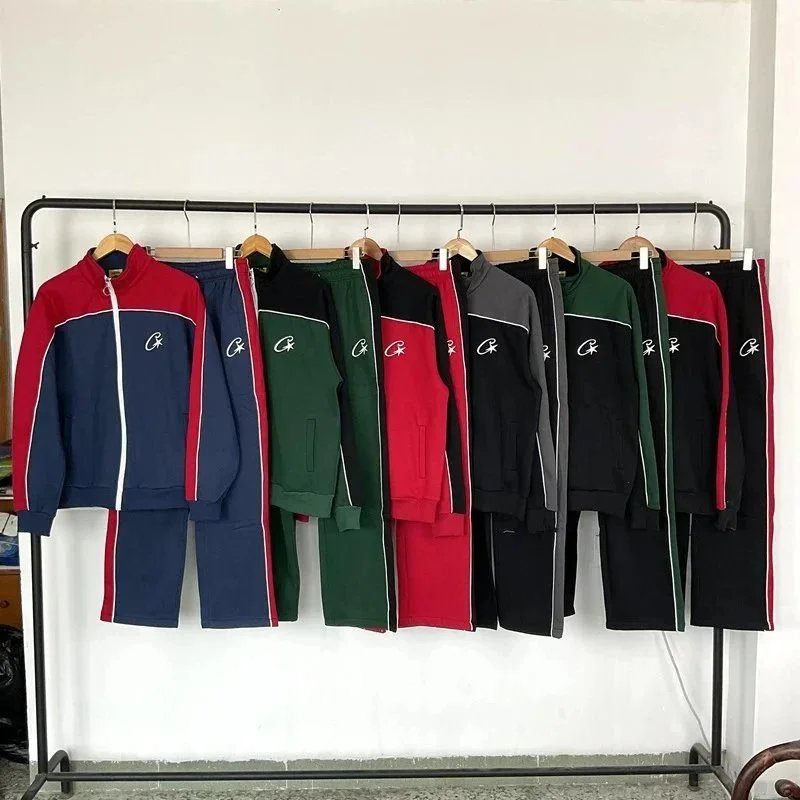 CR Brand Track Suit Set Men Women Sportswear Jogging Outfit