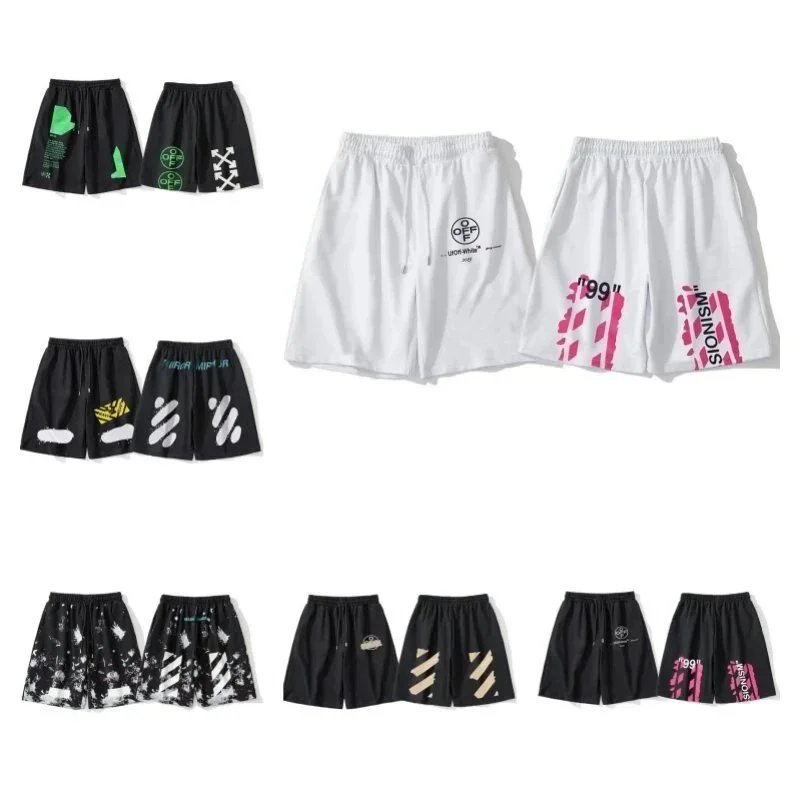 OFF-WHITE Printed Cotton Shorts for Men and Women