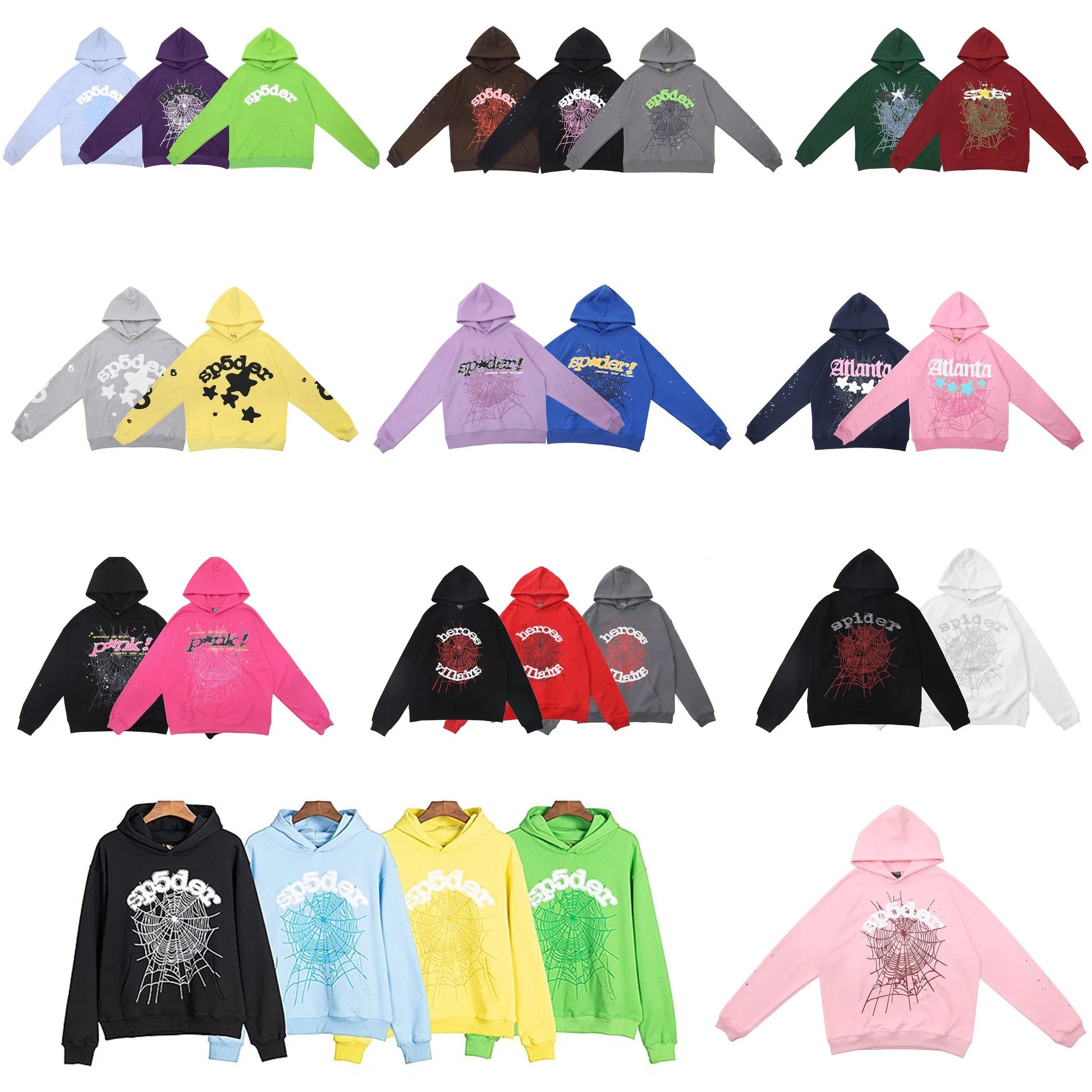 Spider Hoodie Sweatshirt Unisex Streetwear Fashion