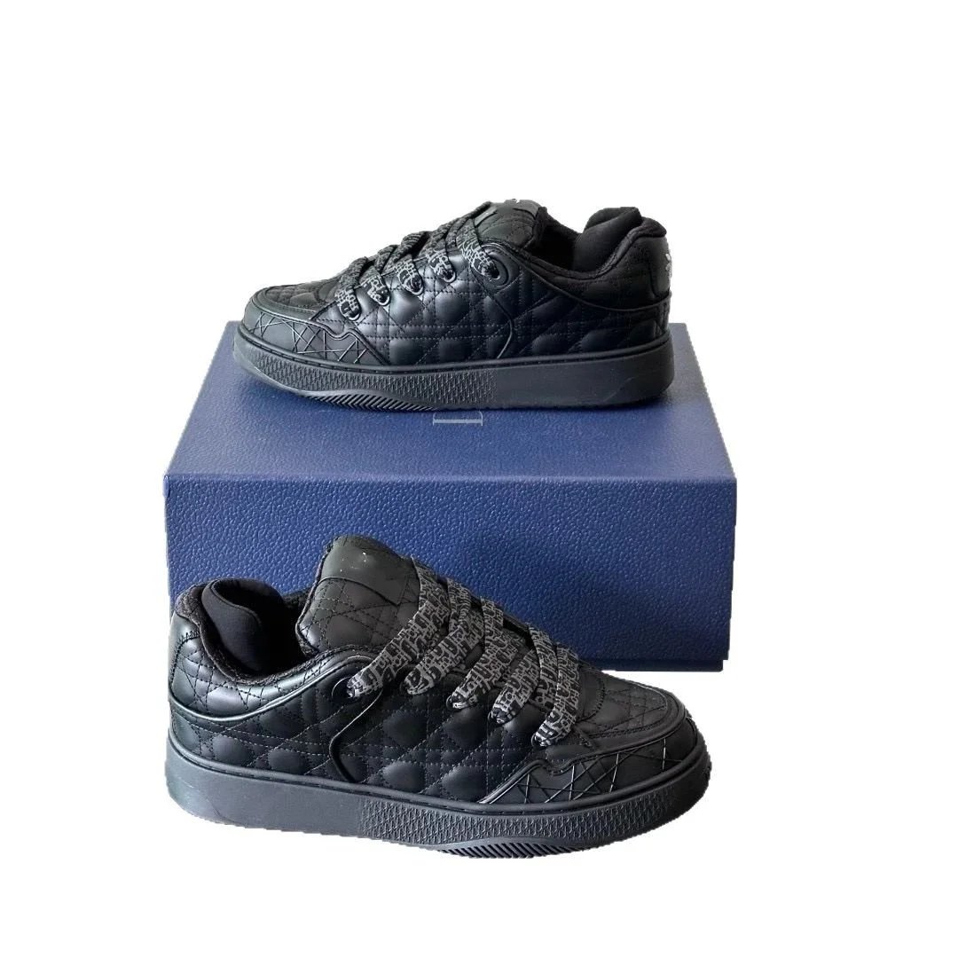 Louis Vuitton Black Quilted Sneakers with Monogram Laces