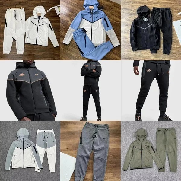 Nike Sportswear Tracksuit Set Men's Hooded Jacket and Pants