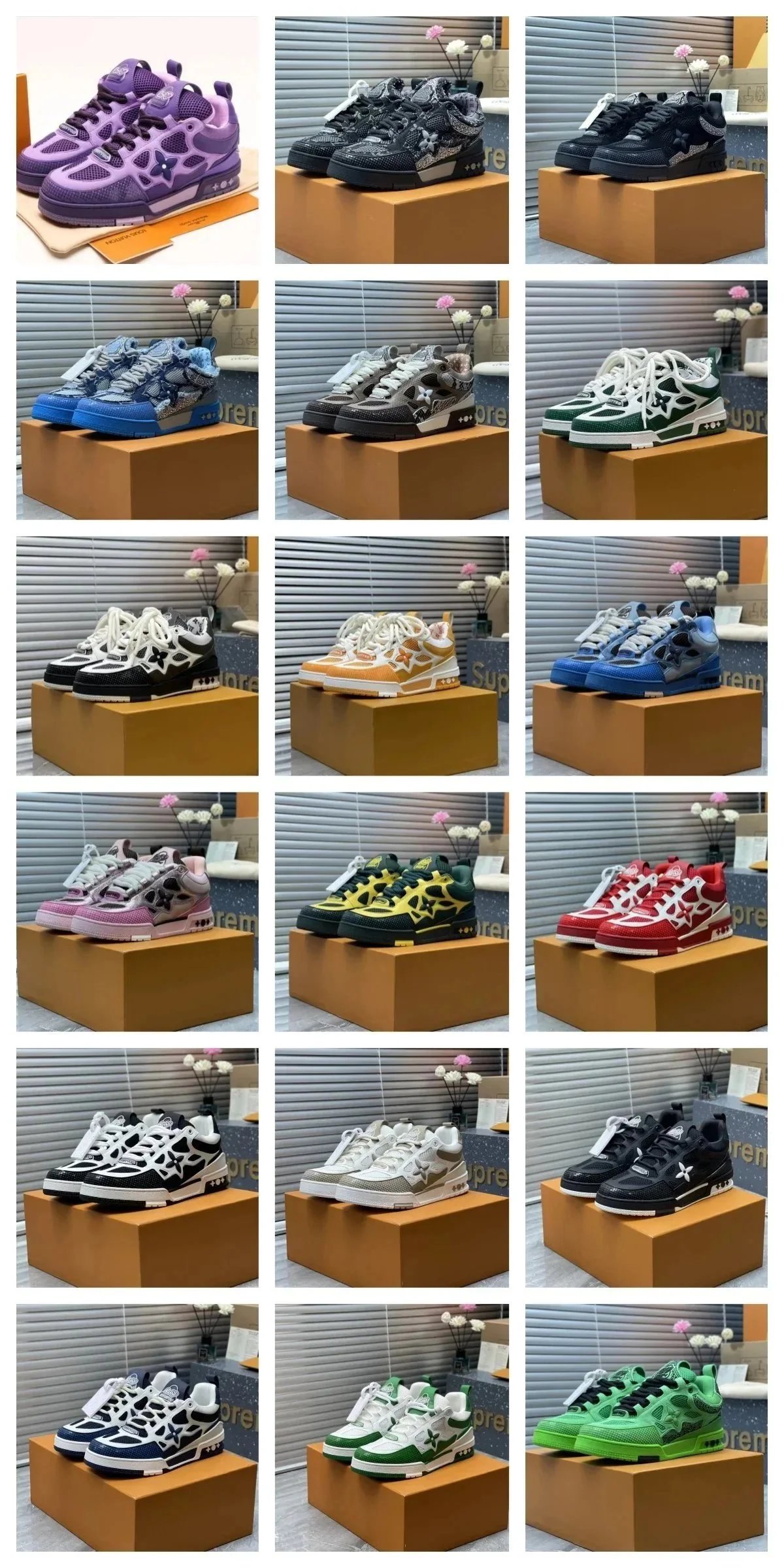 Supreme x Nike Air Force 1 Low Sneakers
