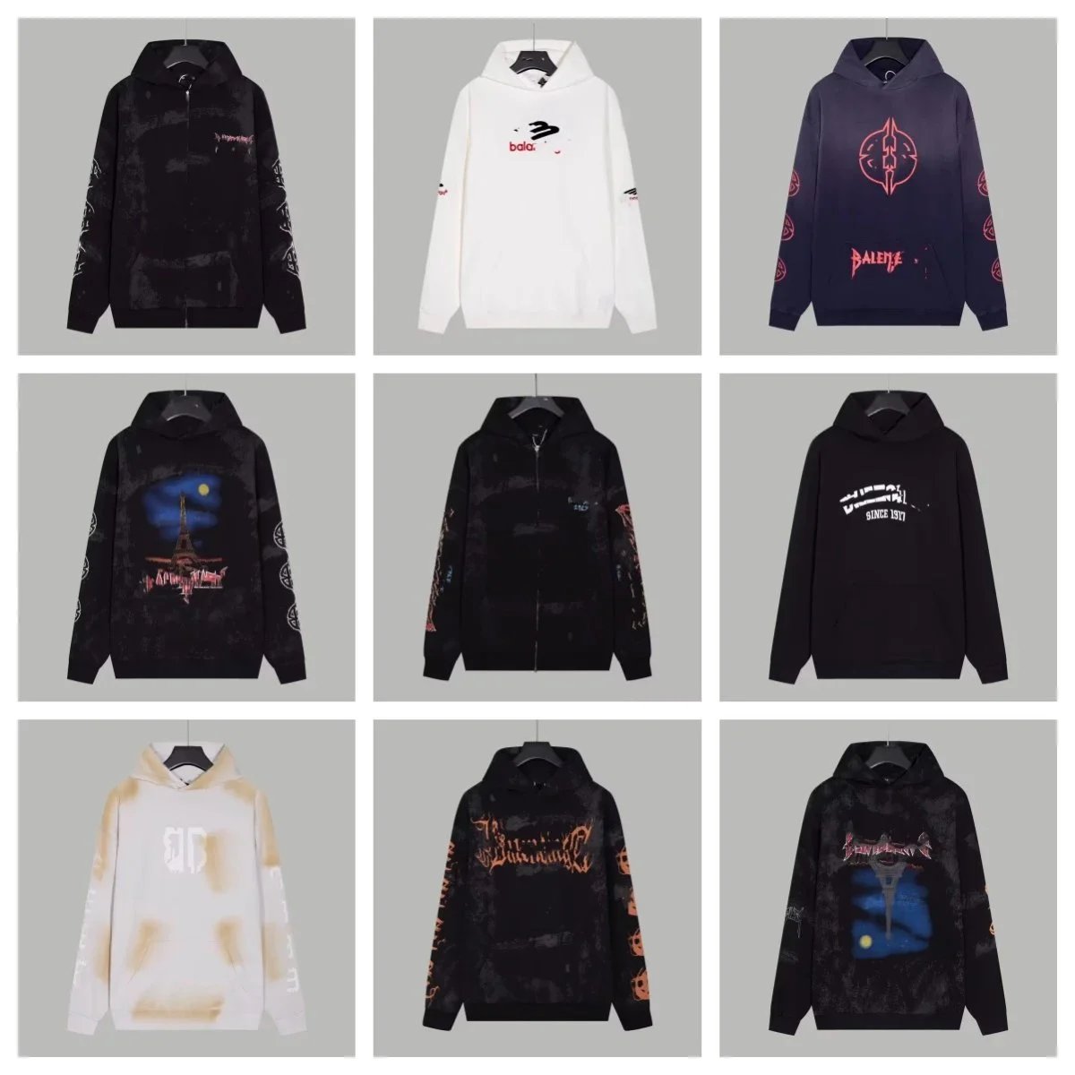 Balenciaga Hoodies Sweatshirts Men Women Fashion Streetwear