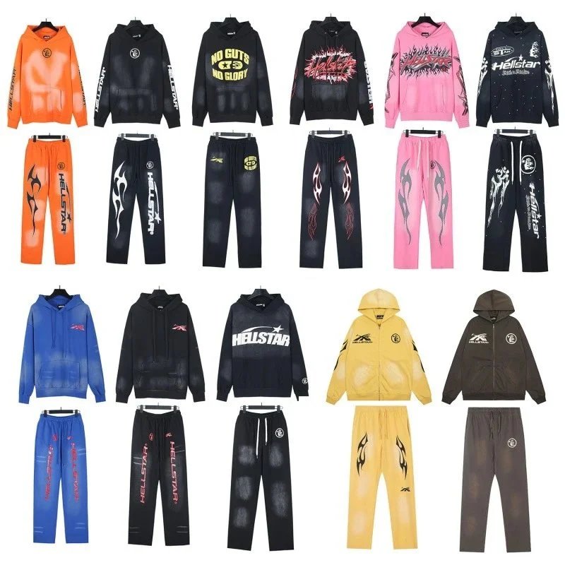 Hellstar Hoodie and Pants Set - Streetwear Tracksuit Collection