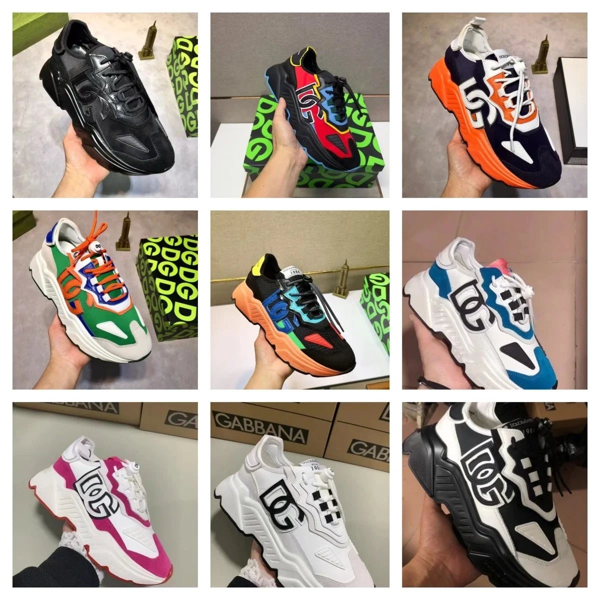 Dolce & Gabbana DG Logo Sneakers Fashion Sport Shoes