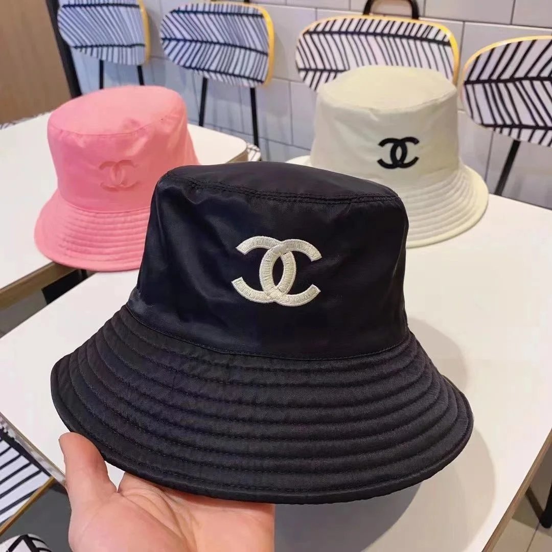 Chanel Logo Bucket Hat Fashion Women's Sun Protection Cap