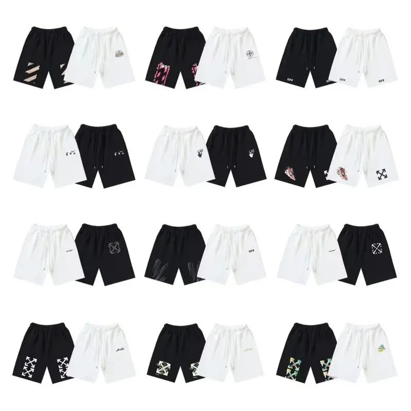 OFF-WHITE Men's Printed Cotton Shorts