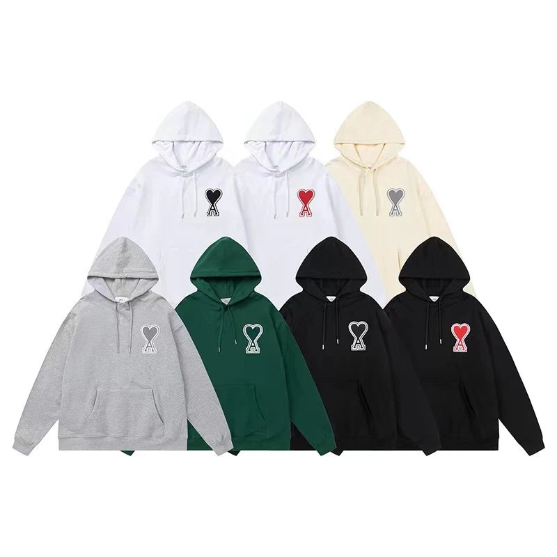 Heart Logo Hoodie Sweatshirt Unisex Streetwear Fashion