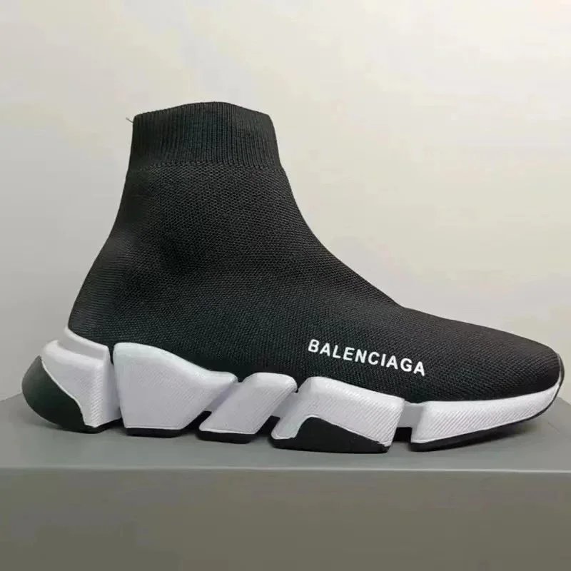 Balenciaga Speed Trainer Sneakers Black White