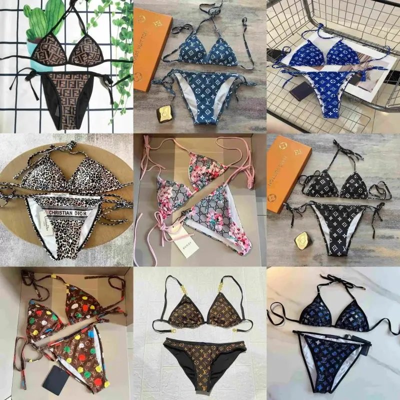 Luxury Designer Bikinis Women's Swimwear Fashionable Two-Piece Sets