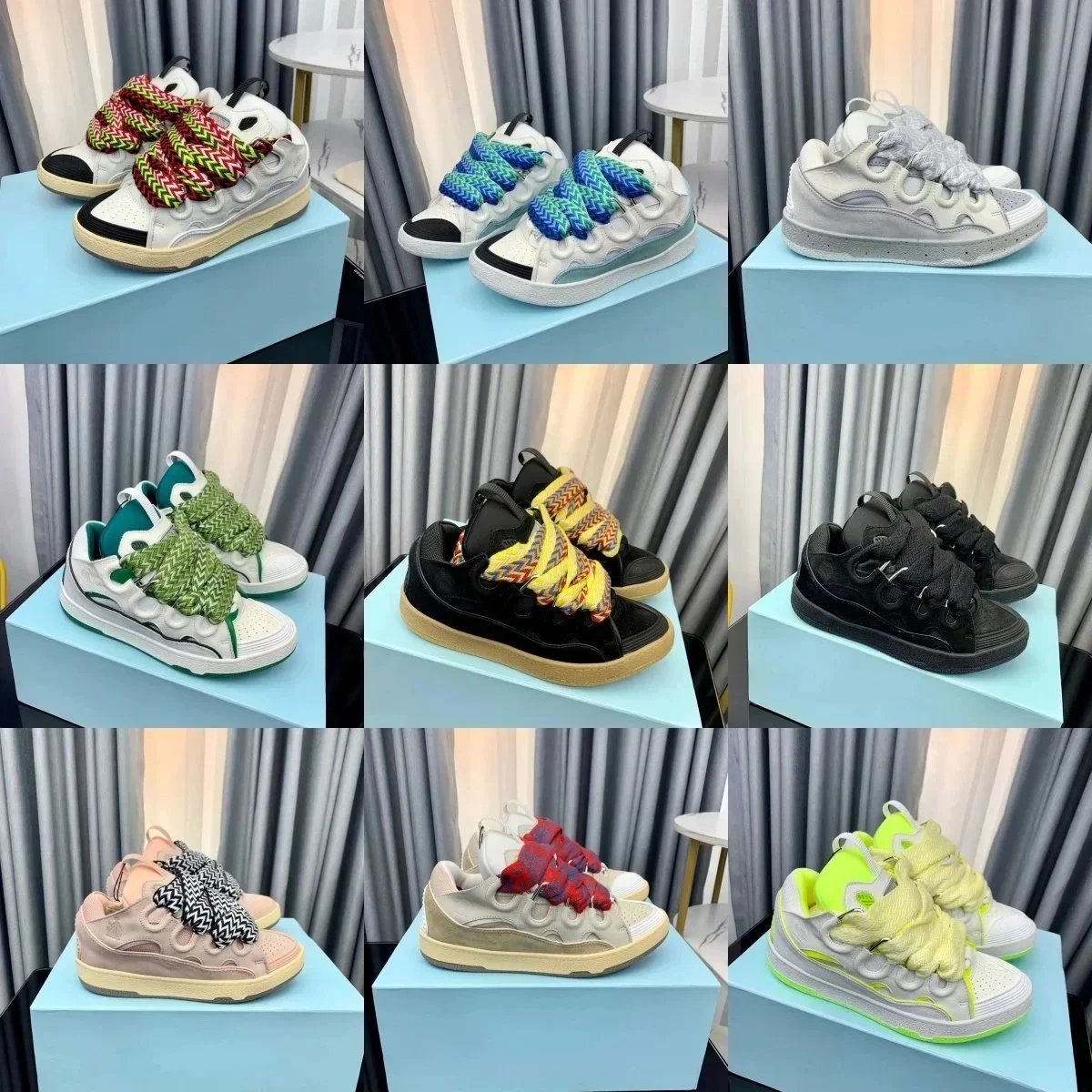Stylish Colorful Lace-Up Sneakers for Women and Men