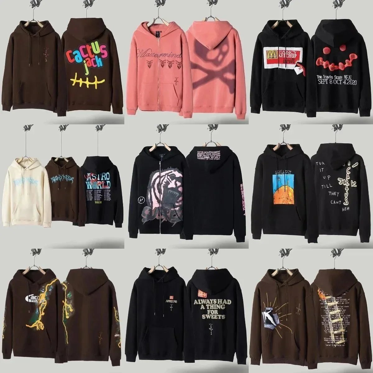 Travis Scott Hoodies Collection - Cactus Jack, Astroworld, and More