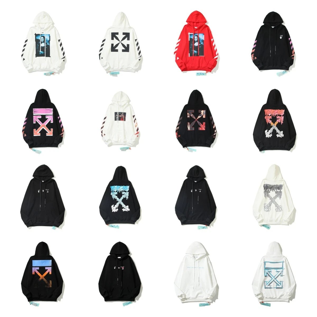 OFF-WHITE Hoodie Sweatshirt Men Women Streetwear Fashion Logo Print