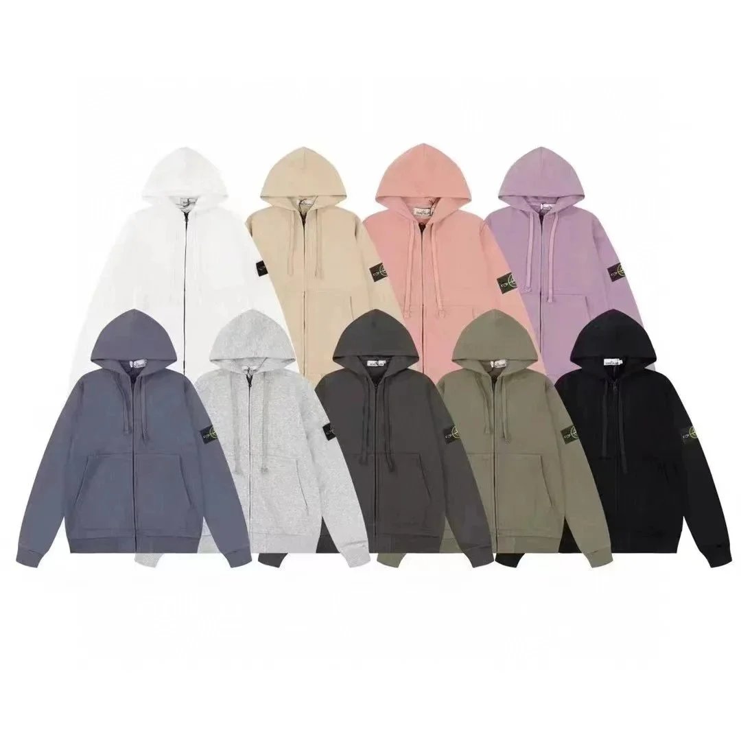 Unisex Zip-Up Hoodie Sweatshirt in Multiple Colors