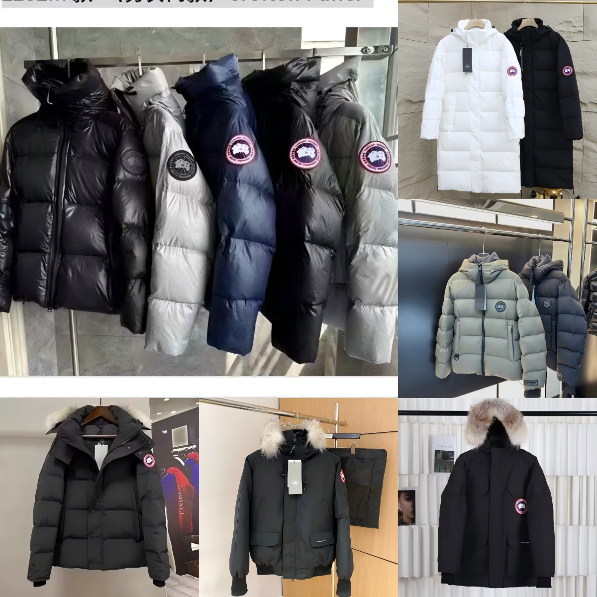 Canada Goose Down Jacket Winter Warm Parka Hooded Outwear