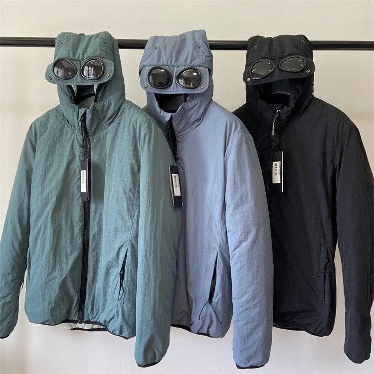 Aviator Style Hooded Jacket with Goggles Design