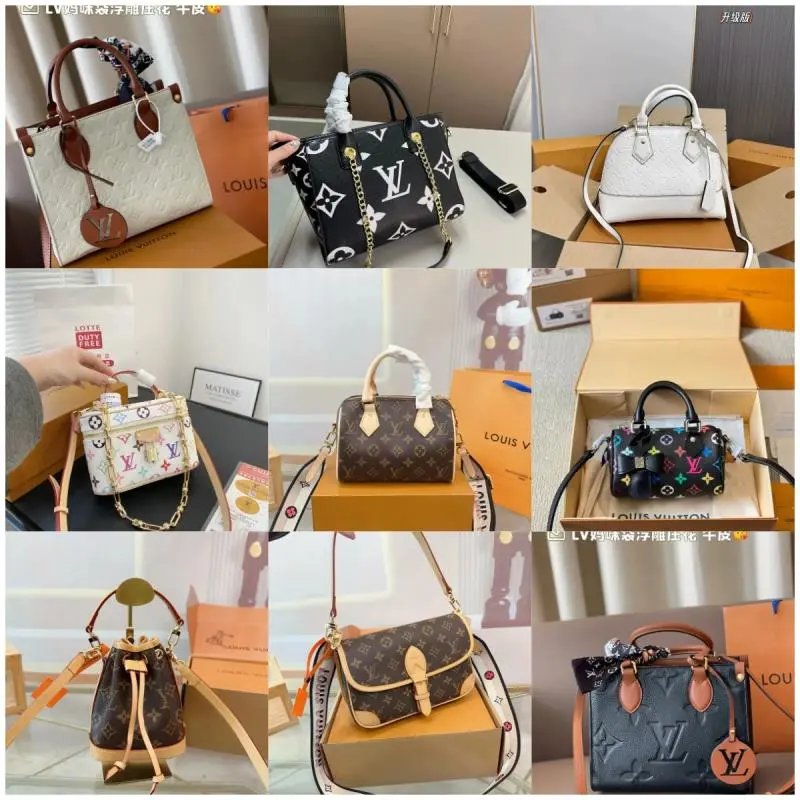 Louis Vuitton Handbags Monogram Canvas Shoulder Bag Women Fashion Designer