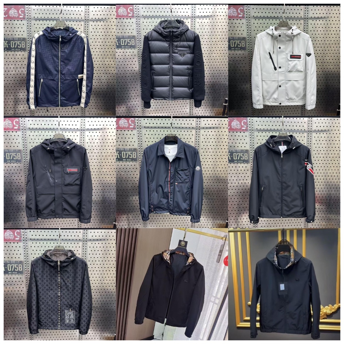 Men's Fashion Jackets Hooded Windbreaker Outerwear