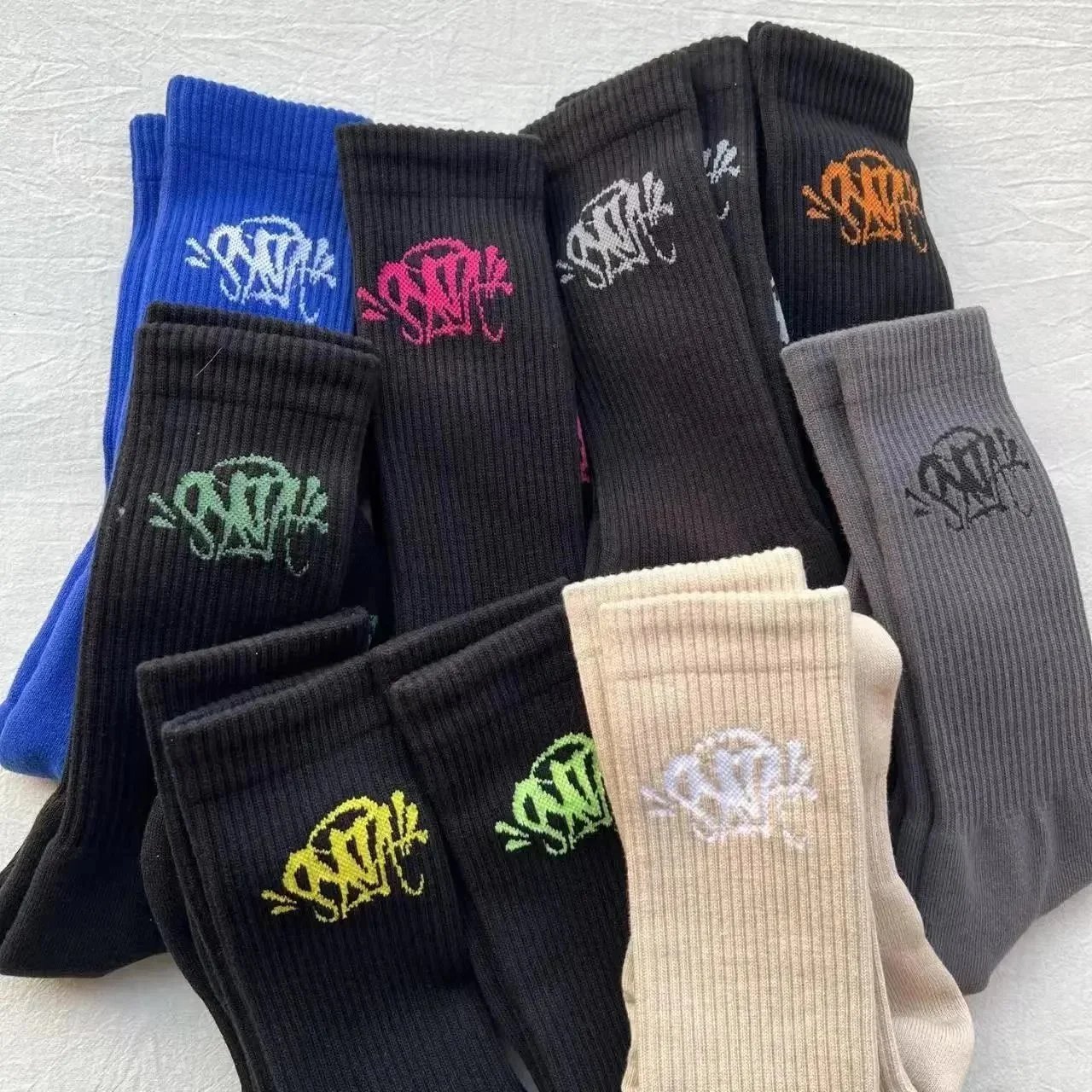 SNK Logo Crew Socks in Multiple Colors and Styles